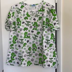 Care Bears Saint Patrick’s Day Scrub Top